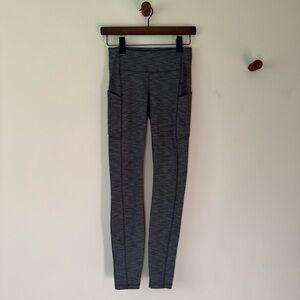 LULULEMON SPEED UP TIGHT WITH POCKETS GRAY SPACE DYE COLOR SIZE 4